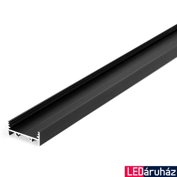 Topmet VARIO30-01 LED U-profil, fekete, 2m, (előlap: A9, C9, D9, E9), (rögzítő: T, Y), V3020021