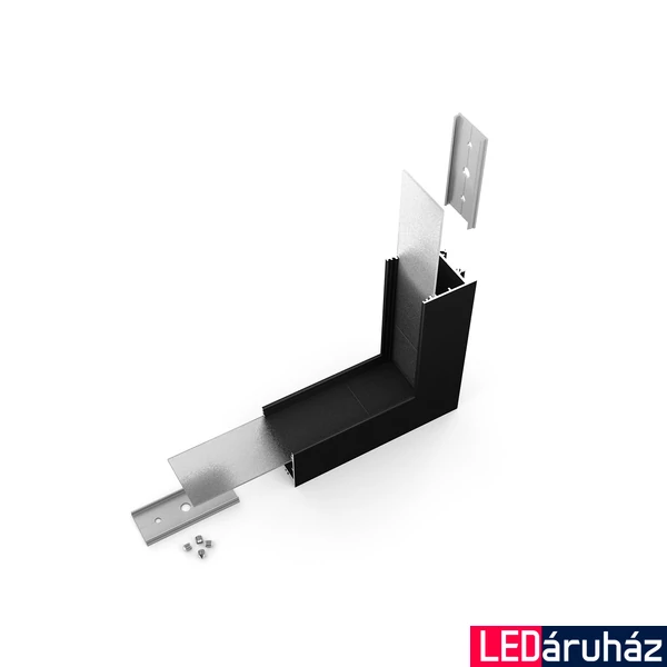 Topmet VARIO30-02 LED profil sarokelem, 90°, térben forduló, fekete, V4680021S