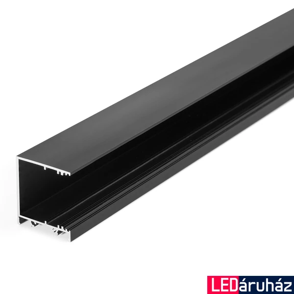 Topmet VARIO30-03 felületre szerelhető LED profil, fekete, 2m, (előlap: A9, C9, D9, E9), (rögzítő: T, Y), V3100021