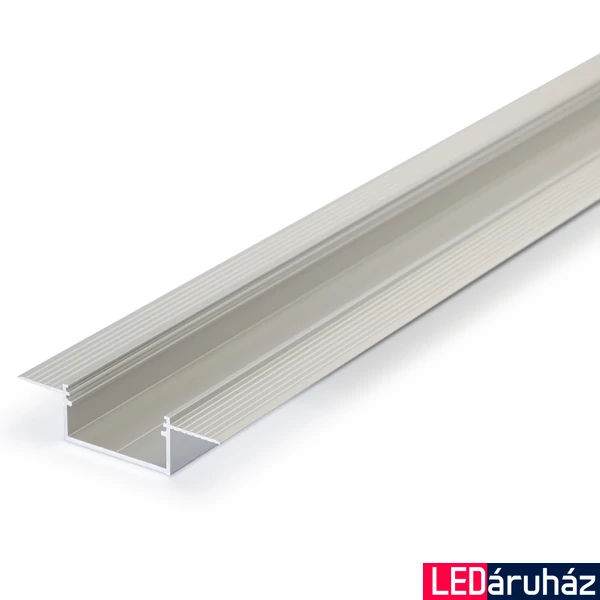 Topmet VARIO30-04 trimless, perem nélküli süllyesztett LED profil, ezüst eloxált, 2m, (előlap: A9, C9, D9, E9), V3140020