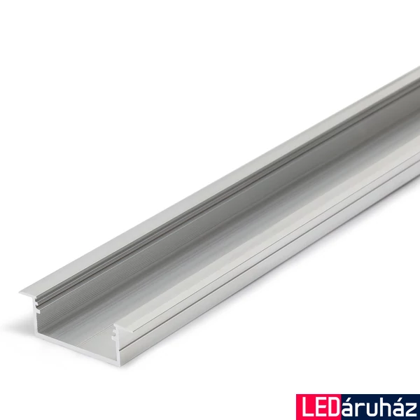 Topmet VARIO30-06 süllyesztett LED profil, natúr alu, 2m, (előlap: A9, C9, D9, E9), (rögzítő: U9), V3220000