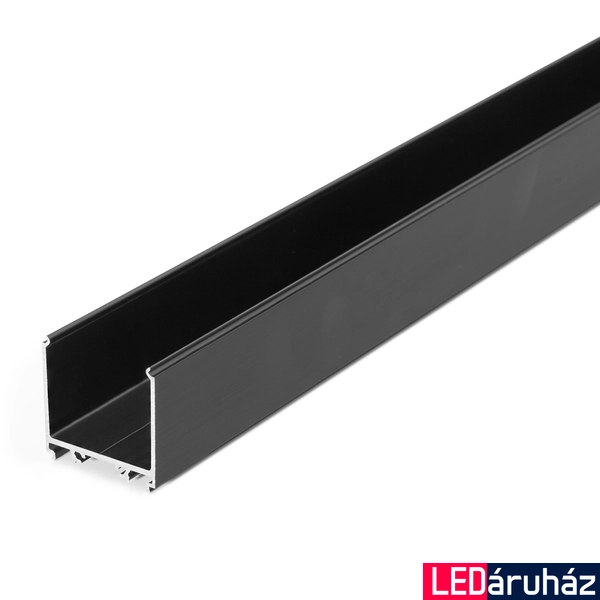 Topmet VARIO30-08 tápegység tartó LED profil, fekete, V3300021