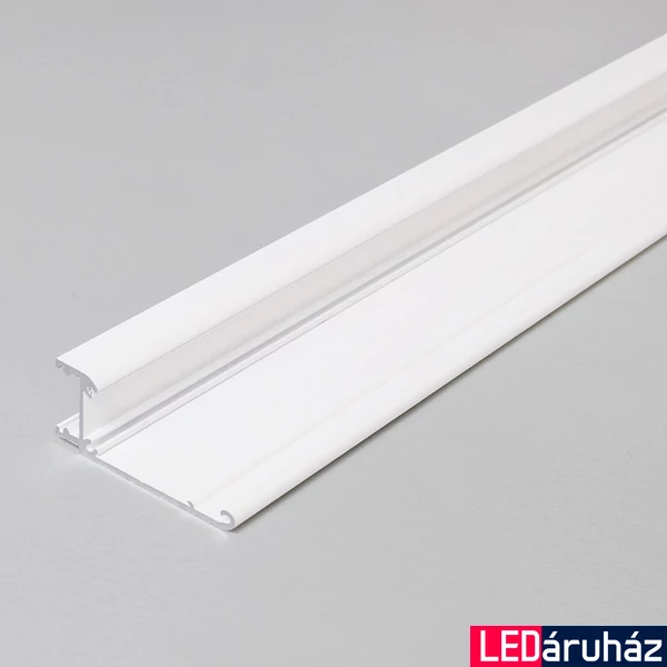 Topmet Walle12 falra és mennyezetre rögzíthető alumínium LED profil, fehér (előlap: B, C, D) - B8060001 - szálban
