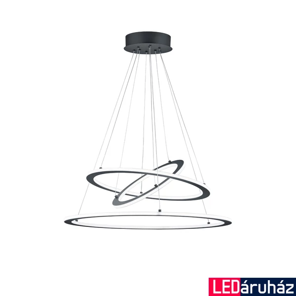 TRIO DURBAN 1 ágú függeszték, antracit, 3000K melegfehér, beépített LED, 8000 lm, TRIO-321910342