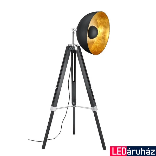 TRIO LIÈGE állólámpa, fekete, E27 foglalattal, TRIO-407800132