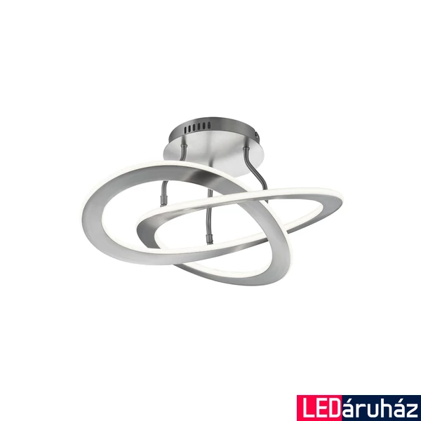 TRIO OAKLAND mennyezeti lámpa, nikkel, 3000K melegfehér, beépített LED, 4400 lm, TRIO-621710107