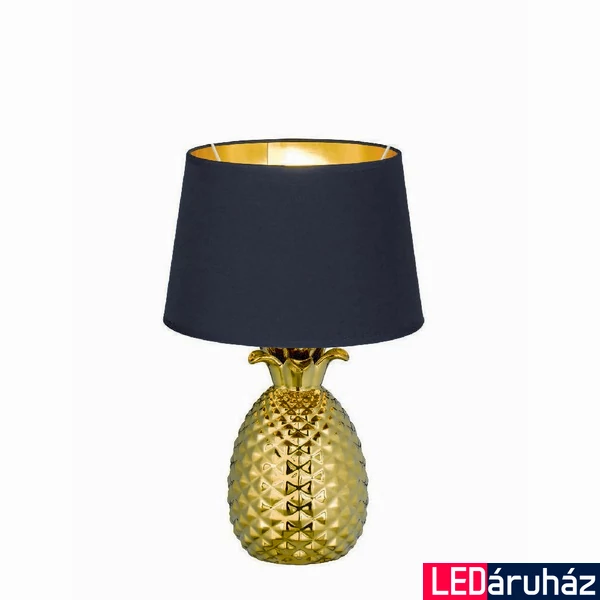 TRIO PINEAPPLE asztali lámpa, fekete, E27 foglalattal, TRIO-R50431079