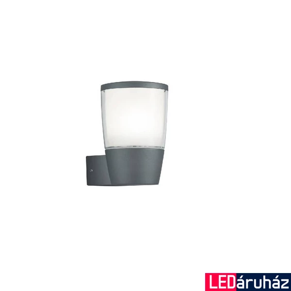 TRIO SHANNON kültéri fali lámpa, antracit, 3000K melegfehér, beépített LED, 700 lm, TRIO-222060142