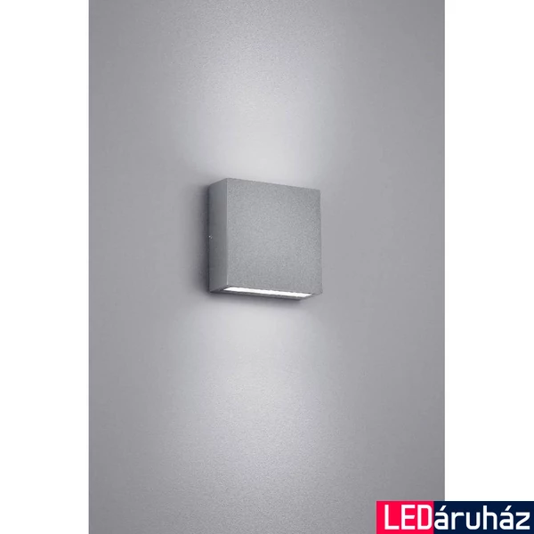 TRIO THAMES kültéri fali lámpa, szürke, 3000K melegfehér, beépített LED, 180 lm, TRIO-229360287