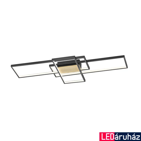 TRIO TUCSON mennyezeti lámpa, fekete, 3000K melegfehér, beépített LED, 3300 lm, TRIO-672610332