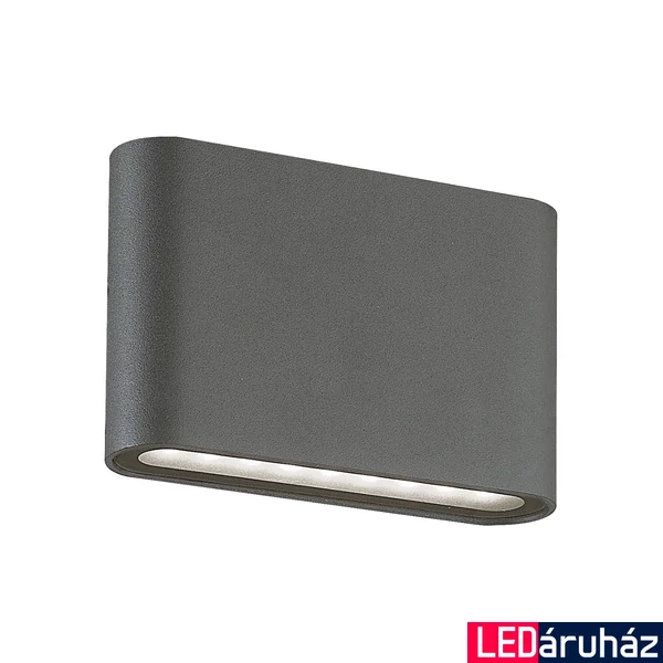 Viokef ARGON lefelé és felfelé világít fali lámpa, integrált foglalattal, szürke, beépített LED , 190 lm, VIO-4226801