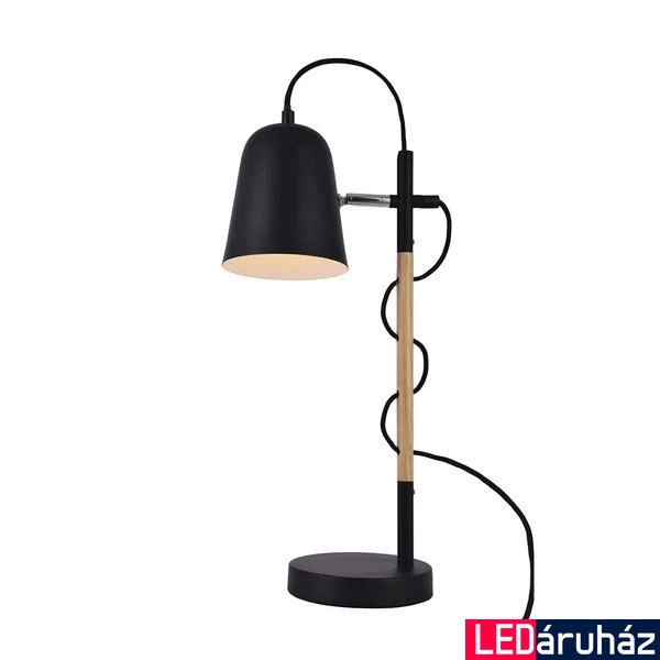 Viokef EDDIE asztali lámpa, fekete, E14 foglalattal, VIO-4163800