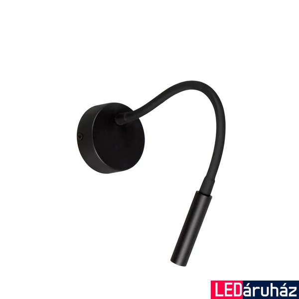 Viokef IVOR fali lámpa fekete, 3000K melegfehér, beépített LED, 180 lm, VIO-4176000