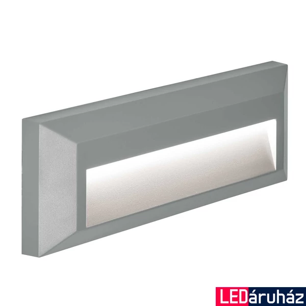 Viokef LEROSPLUS fali lámpa, szürke, 3000K melegfehér, beépített LED , 112 lm, VIO-4138100