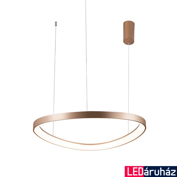 Viokef LOOP 1 ágú függeszték, integrált foglalattal, arany, 3000K melegfehér, beépített LED , 2640 lm, VIO-4222800