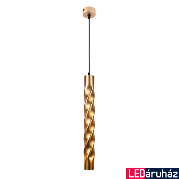 Viokef MARLEY 1 ágú függeszték, fekete,arany, GU10 foglalattal, VIO-4236502
