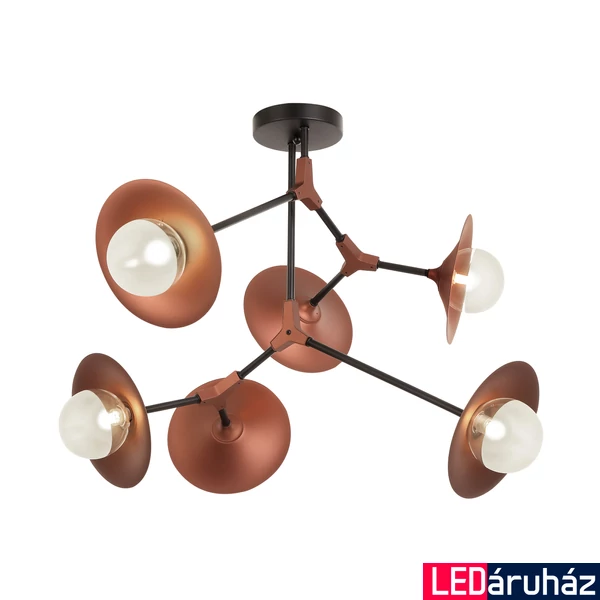 Viokef OLIVIA mennyezeti lámpa, 6 foglalattal, fekete, G9 foglalattal, VIO-4231100