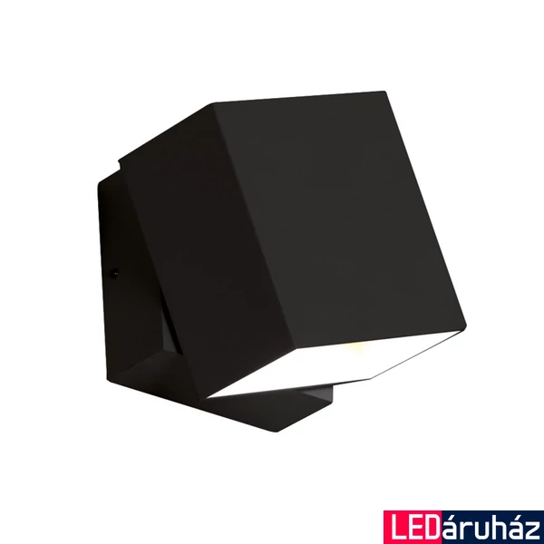 Viokef QUADRO fali lámpa, integrált foglalattal, fekete, beépített LED , 320 lm, VIO-4226300