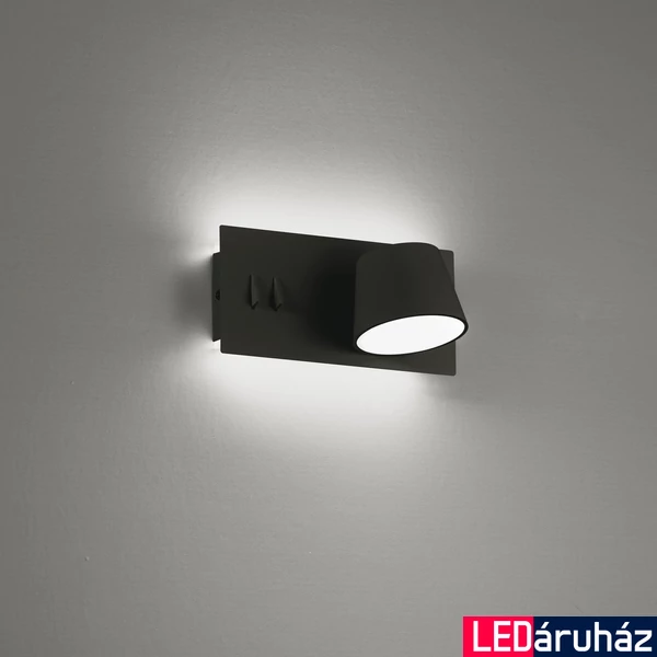 Viokef SAM lefelé és felfelé világít fali lámpa, integrált foglalattal, fekete, beépített LED , 1620 lm, VIO-4243400