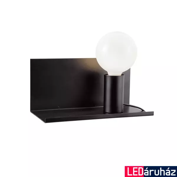Viokef SIMI fali lámpa, fekete, E27 foglalattal, VIO-4231901