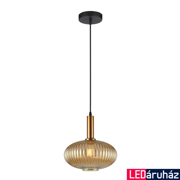 Viokef SOPHIE 1 ágú függeszték, fekete,arany, E27 foglalattal, VIO-4233500