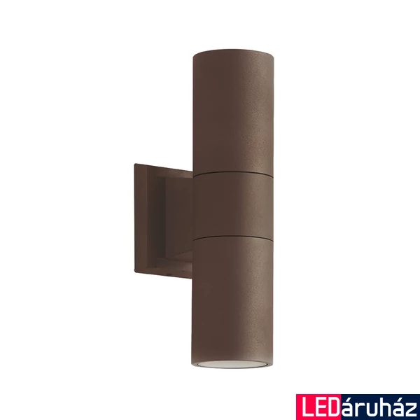 Viokef SOTRIS fali lámpa, 2 foglalattal, barna, GU10 foglalattal, VIO-4038402