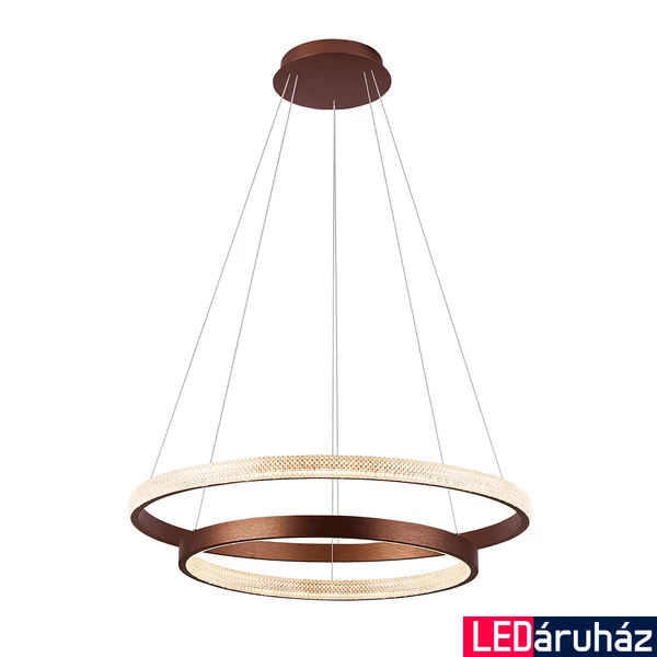 Viokef SYDNEY több ágú függeszték, integrált foglalattal, kávé, 3000K melegfehér, beépített LED , 4350 lm, VIO-4236000