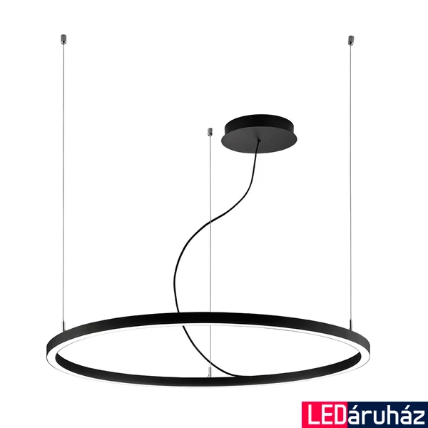 Viokef VERDI 1 ágú függeszték, integrált foglalattal, fekete, 3000K melegfehér, beépített LED , 3200 lm, VIO-4224100