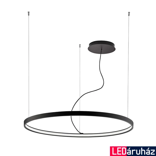 Viokef VERDI 1 ágú függeszték, integrált foglalattal, fekete, 3000K melegfehér, beépített LED , 3600 lm, VIO-4224300