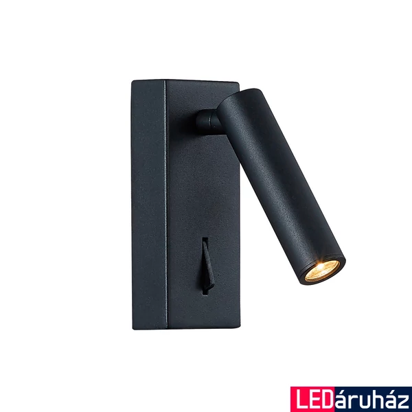 Viokef ZEN fali lámpa, integrált foglalattal, fekete, beépített LED , 225 lm, VIO-4229301