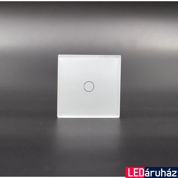 Z-Switch 1-es (1G) kis üveg kapcsoló panel Fehér