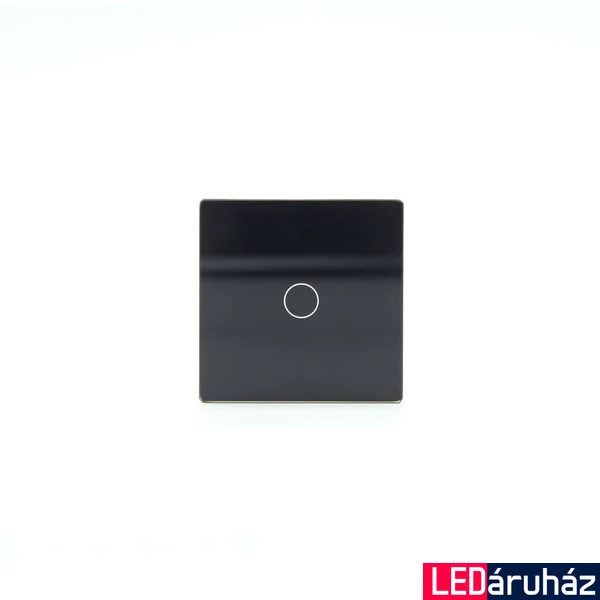 Z-Switch 1-es (1G) kis üveg kapcsoló panel Fekete