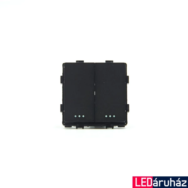 Z-Switch 106+6-os dupla váltó/alternatív (2G-2W) billenőkapcsoló Fekete