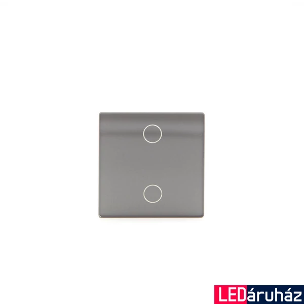 Z-Switch 2-es (2G) kis üveg kapcsoló panel Szürke