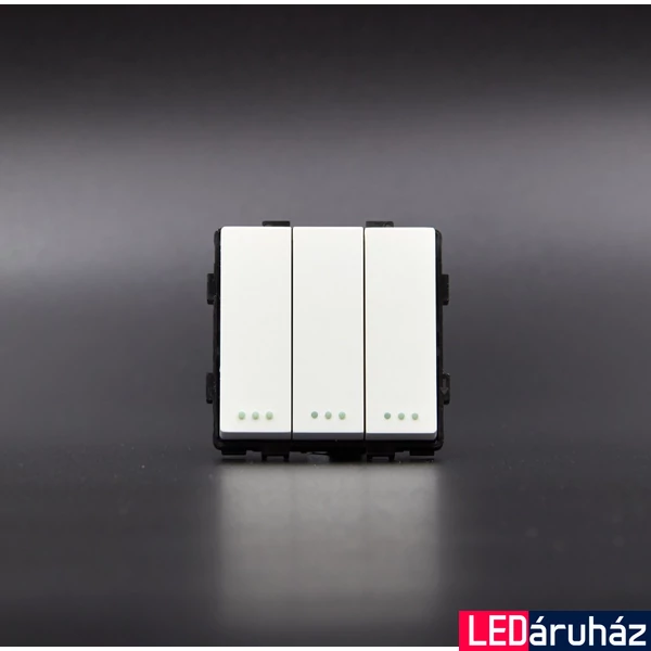 Z-Switch 3x106-os váltó/alternatív kapcsoló (3G2W) billenőkapcsoló Fehér