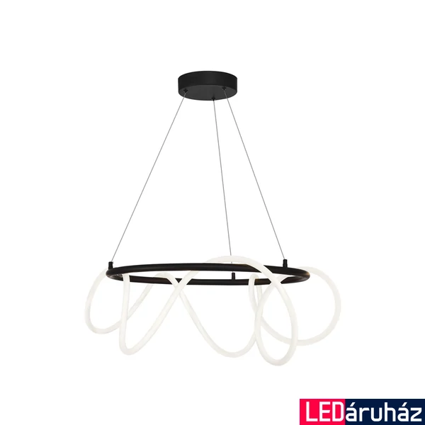 Zuma Line Balbo függeszték, fekete, 3000K melegfehér, Beépített LED, 1x58W, 4500 lm, ZU-20006PL-BK