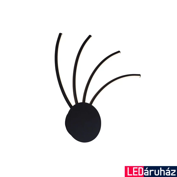 Zuma Line Diogo LED fali lámpa, fekete, 3000K melegfehér, Beépített LED, 1x11W, 600 lm, ZU-2200014-BK