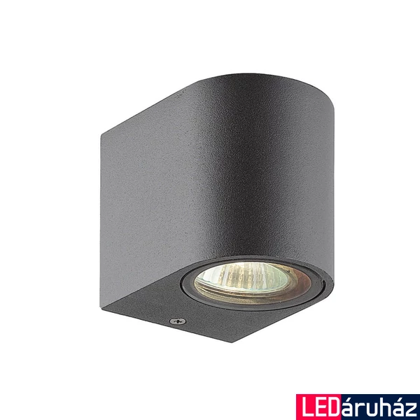 Viokef TILOS kültéri fali lámpa, GU10 foglalattal, max 35W, sötét szürke, VIO-4099700