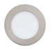 Eglo 900112 Fueva-Z LED panel, süllyesztett, 12cm átmérő, nikkel, kör, 600 lm, 2700K-6500K szabályozható, beépített LED, 5,4W, IP20, IP44, 120mm átmérő
