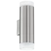Eglo 92736 Riga-LED kültéri fali lámpa, rozsdamentes acél (inox), 4000K természetes fehér, GU10 foglalattal, max. 2x3W, IP54