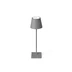 FARO TOC kültéri asztali lámpa, érintőkapcsolóval, szürke, 3000K melegfehér, beépített LED, 2,2W, 150 lm, IP54, 70777