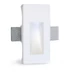 Fali gipsz süllyesztett festhető lábazati lámpatest - 80×165 mm – GU4/MR11 LED fényforrásokhoz