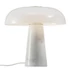 NORDLUX Glossy asztali lámpa, márvány, réz és opál üveg, design, fehér, E27, max. 15W, 2020505001