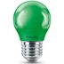 PHILIPS E27 kisgömb P45 LED fényforrás, Zöld, 8718696748640