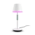 Philips Hue Go kültéri és beltéri hordozható asztali lámpa, White and Color Ambiance, 6W, 530lm, RGBW 2000-6500K, fehér, 8719514404571