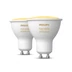 Philips Hue White Ambiance GU10 LED spot dupla csomag, 2xGU10, 5W, 350lm, 2200-6500K változtatható fehér, 8719514340121