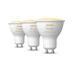 Philips Hue White Ambiance GU10 LED spot hármas csomag, 3xGU10, 5W, 350lm, 2200-6500K változtatható fehér, 8719514342804