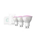 Philips Hue White and Color Ambiance GU10 LED spot fényforrás kezdőszett, 3xGU10, 5W, 350lm, RGBW 2000-6500K, + Bridge + DimSwitch, 8719514340107