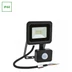 Kültéri Reflektor, mozgásérzékelős, fekete, 3000K melegfehér, beépített LED, 810 lm, CRI 80, 100°, SPECTRUM LED SLI029037WW_CZUJNIK