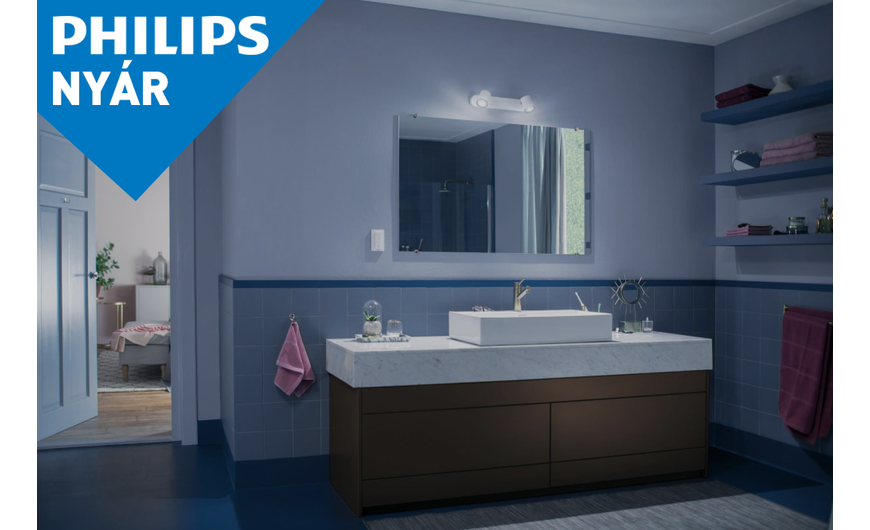 Philips NYÁR - Frissítsd fel fürdőszobáid fényeit most 20% kedvezménnyel!